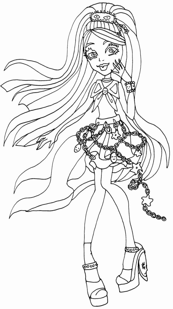 573x1024 Monster High Catty Noir Coloring Pages Ohmygirl.us