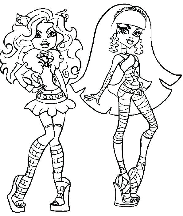 596x705 Monster High Coloring Pages To Print Photos On Pictures Monster
