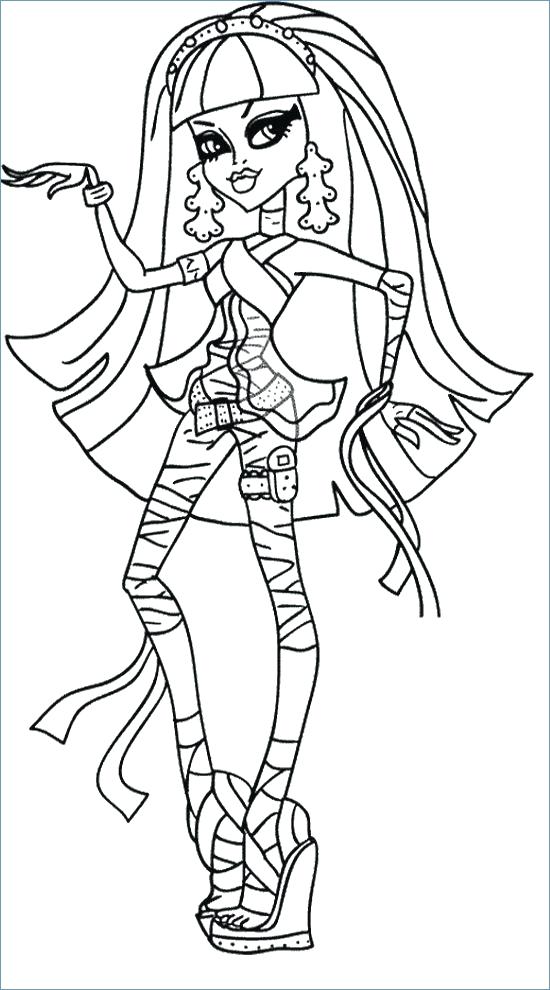550x990 Moster High Coloring Pages Monster High Coloring Pages To Print