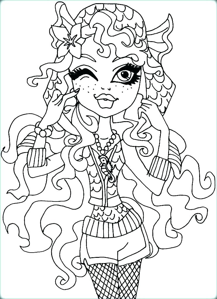 742x1024 Monster High Coloring Page Icontent