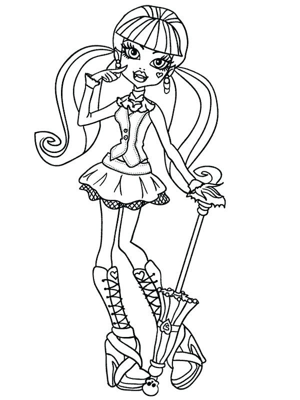 600x800 Monster High Clawdeen Coloring Pages Monster High Coloring Pages