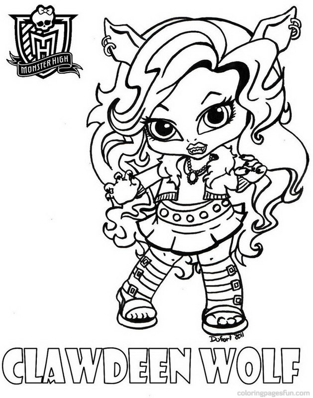 629x800 Chibi Monster High Coloring Pages Download And Print For Free