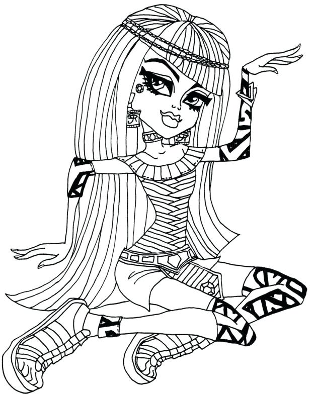 624x788 Monster High Coloring Pages All Characters Monster High Printable