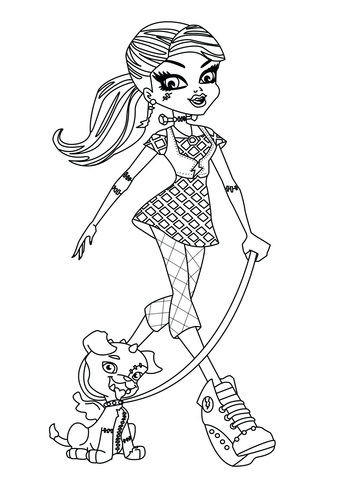 1131x1600 Coloring Pages ~ Free Monster High Coloring Pages Page All