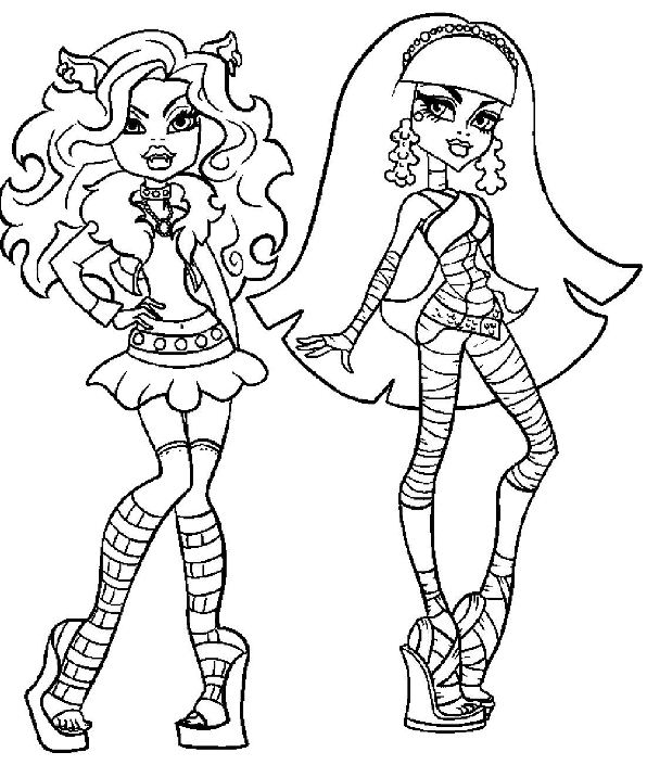 596x705 Fresh Inspiration Monster High Pictures To Color Coloring Pages