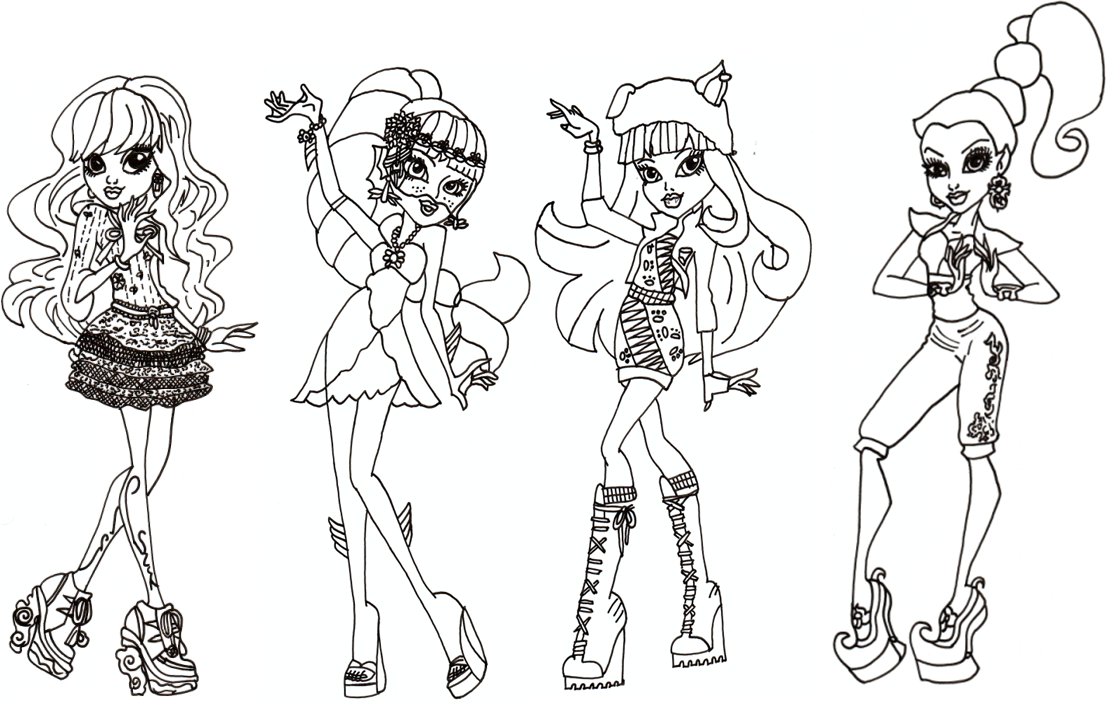 1111x707 Catty Noir Coloring Pages 543048