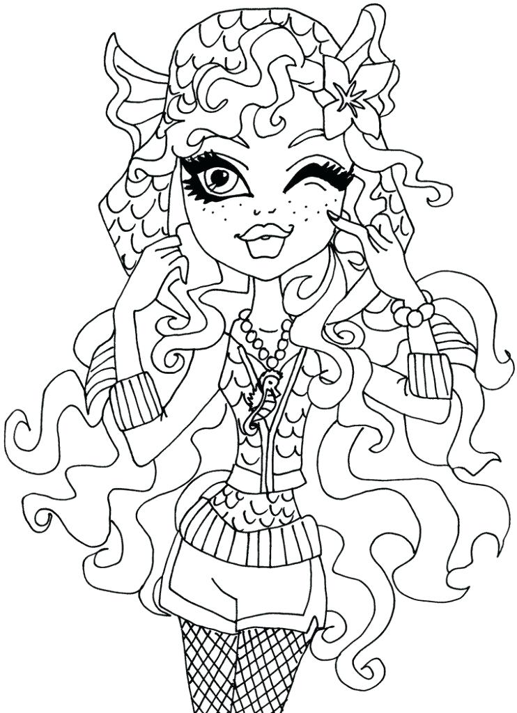 742x1024 Catty Noir Coloring Pages Monster High Coloring Pages Posts