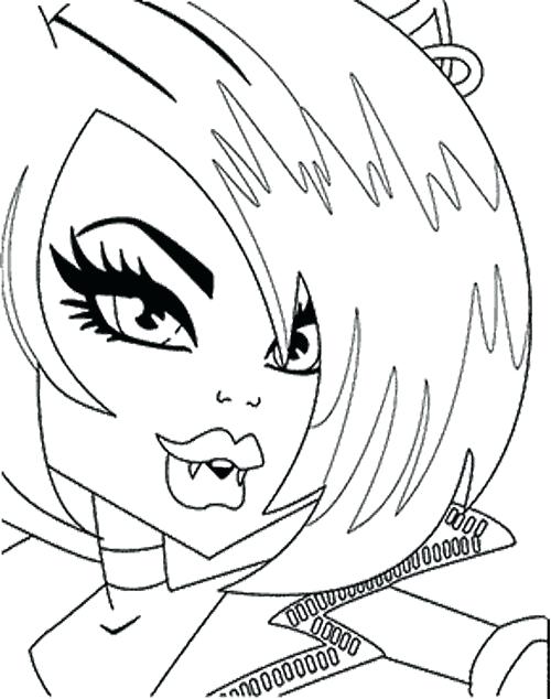 500x634 Monster High Coloring Pages Clawdeen Wolf Wolf Monster High