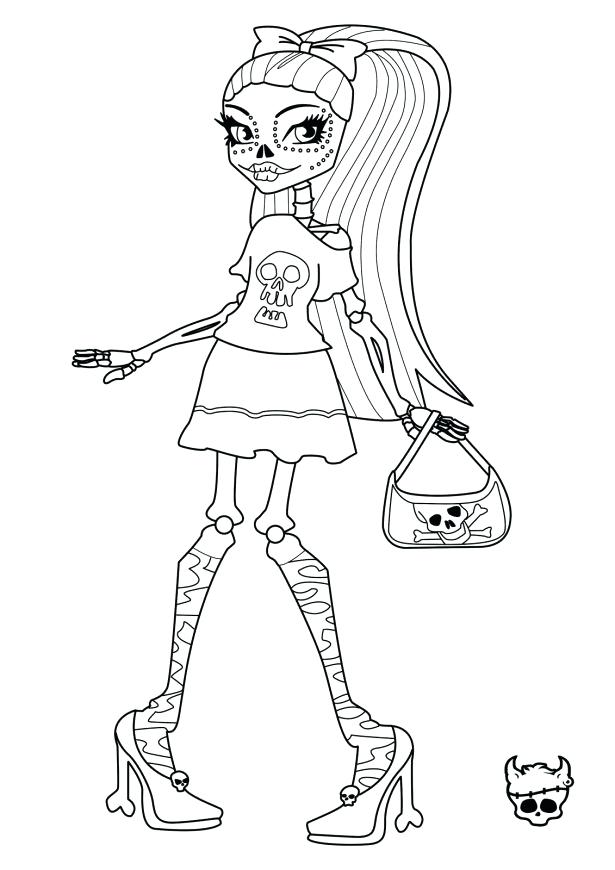 615x870 Free Printable Monster High Coloring Pages For Kids Games