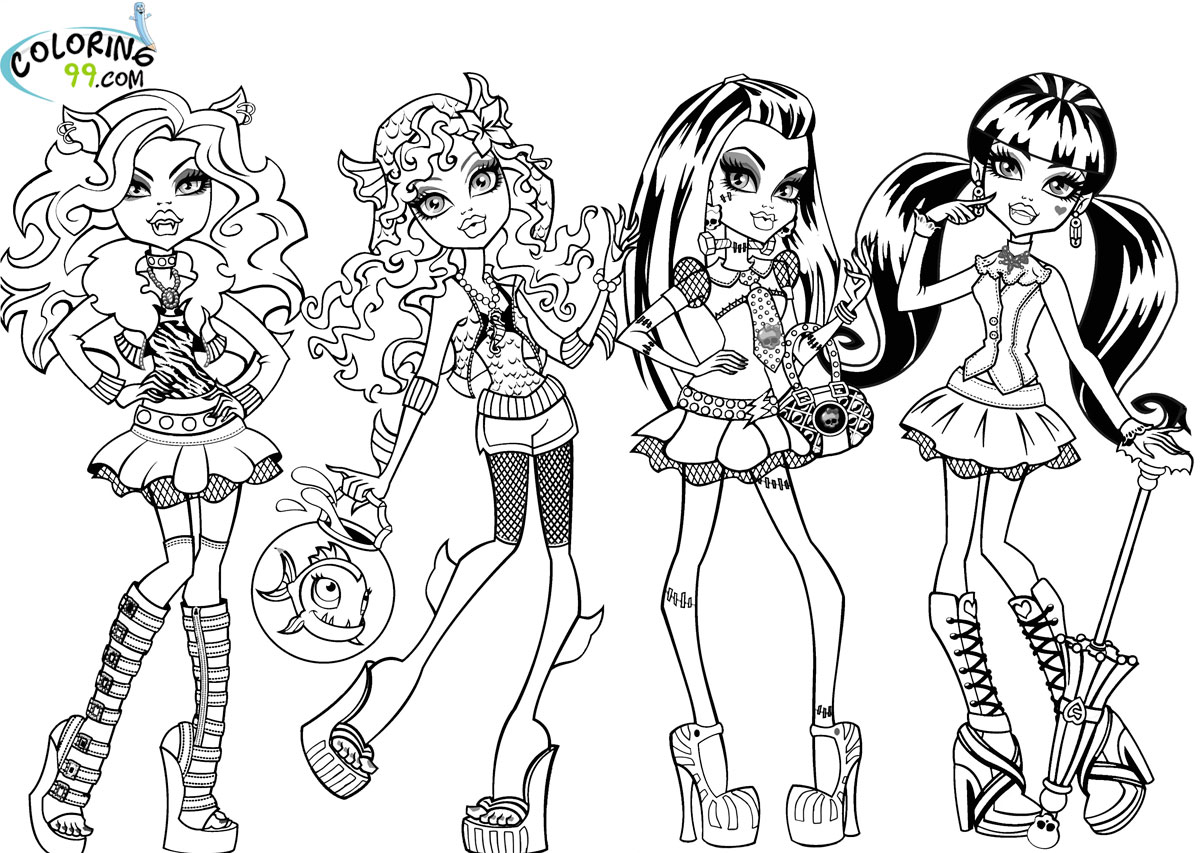 1200x853 Peaceful Ideas Monster High Coloring Pages 2 To Print Color