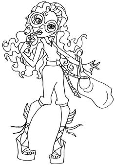 236x341 Lagoona Blue Monster High Coloring Page Coloring Pages