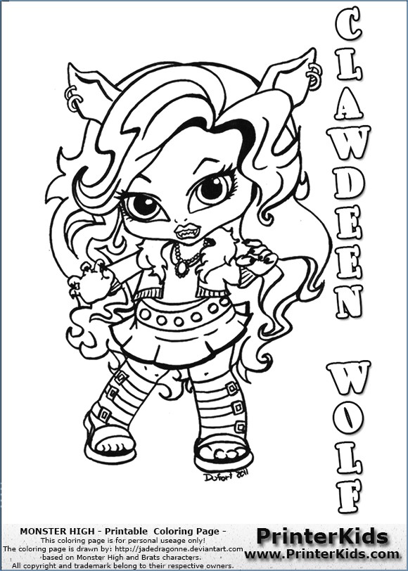 580x812 Lagoona Blue Monster High Coloring Page