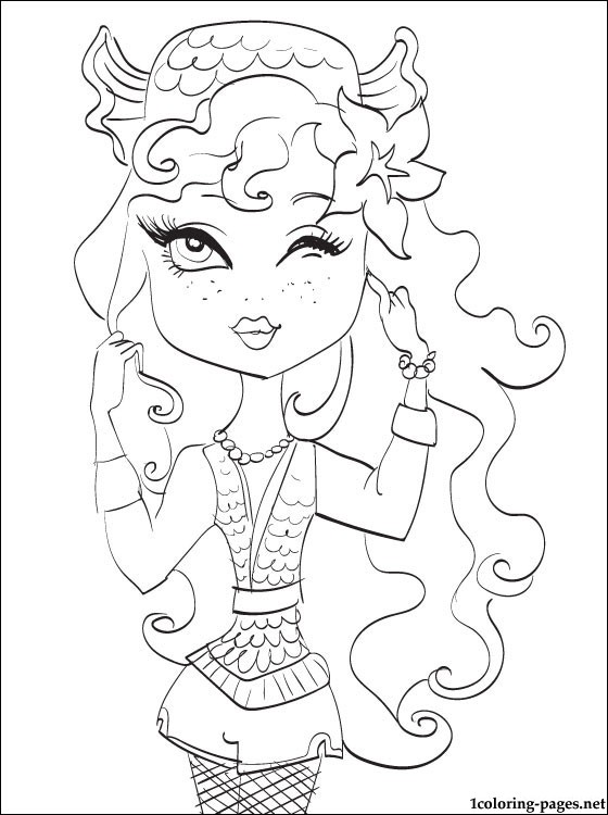 560x750 Lagoona Blue Monster High Coloring Page Coloring Pages
