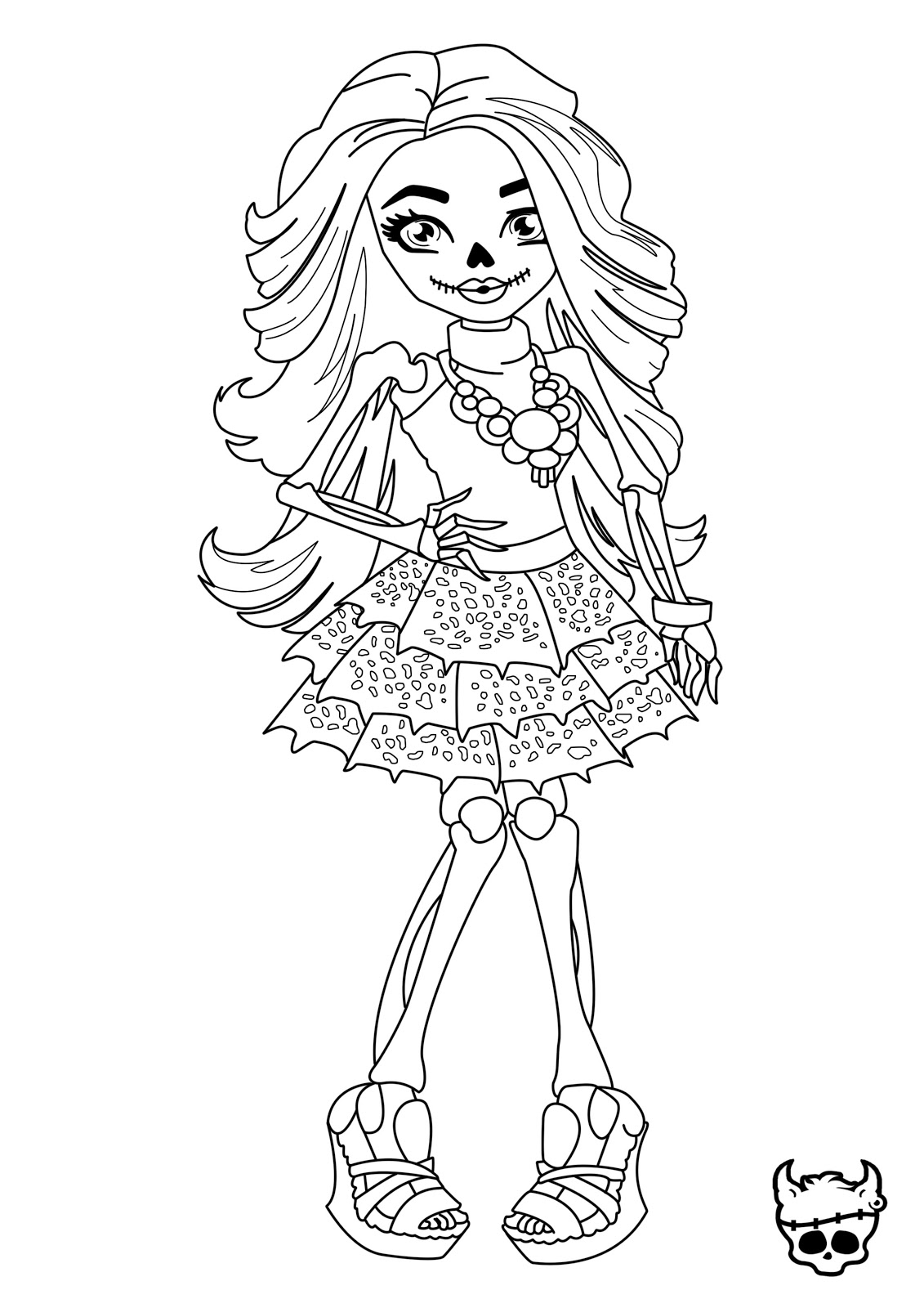 1131x1600 Monster High Coloring Pages