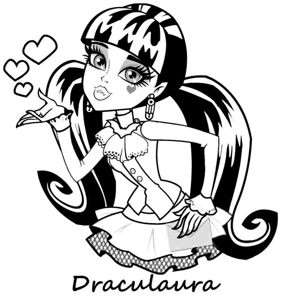 937x988 Reduced Monster High Coloring Pages To Print F