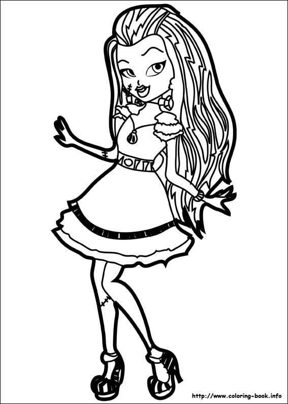567x794 Monster High Pictures To Color Monster High Coloring Pages