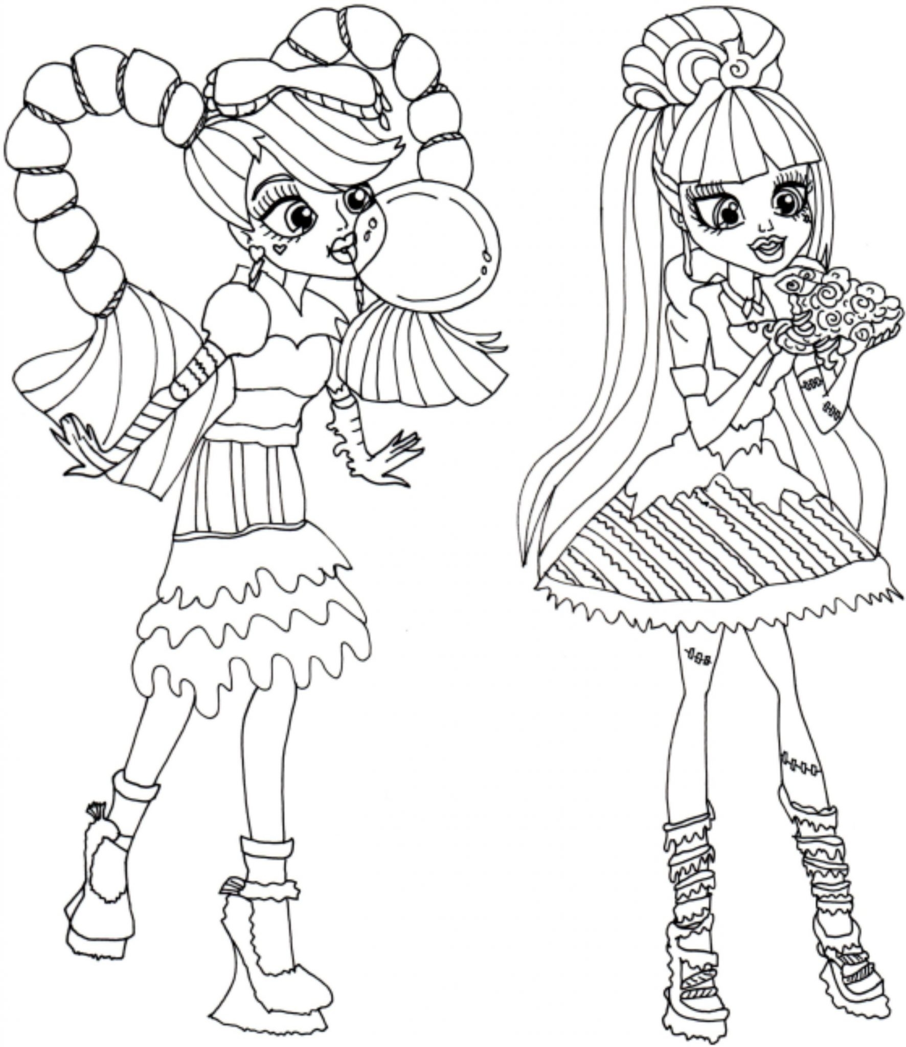 1772x2048 Print Amp Download Monster High Coloring Pages Printable For Your