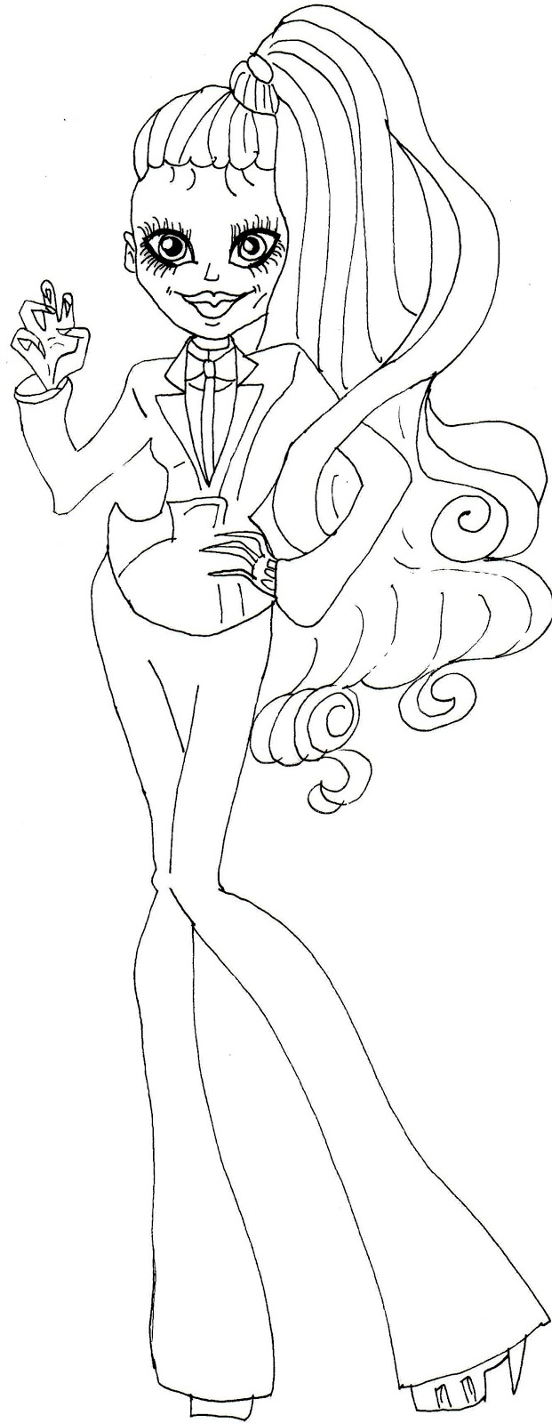 621x1600 Free Printable Monster High Coloring Pages Zombie Gaga Monster