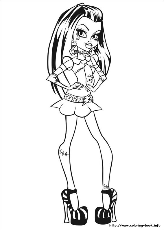 567x794 Monster High Coloring Pages On Coloring