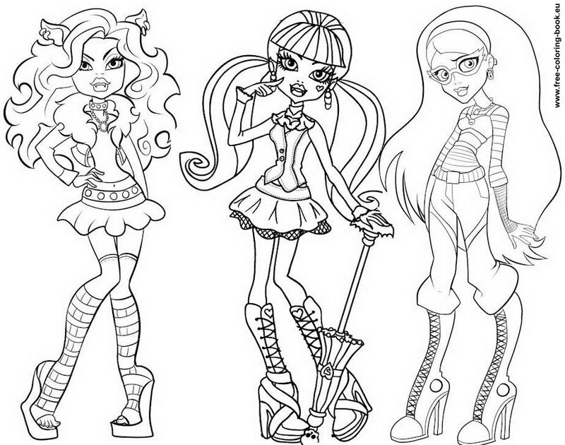 800x630 Best Coloring Pages Of Monster High Dolls Gallery Diy Coloring Page
