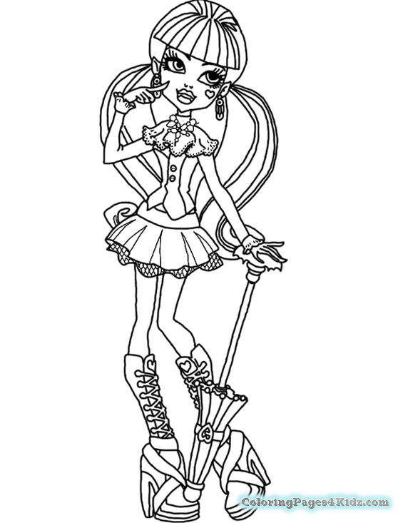 565x733 Monster High Coloring Pages Baby Draculaura Coloring Pages For Kids