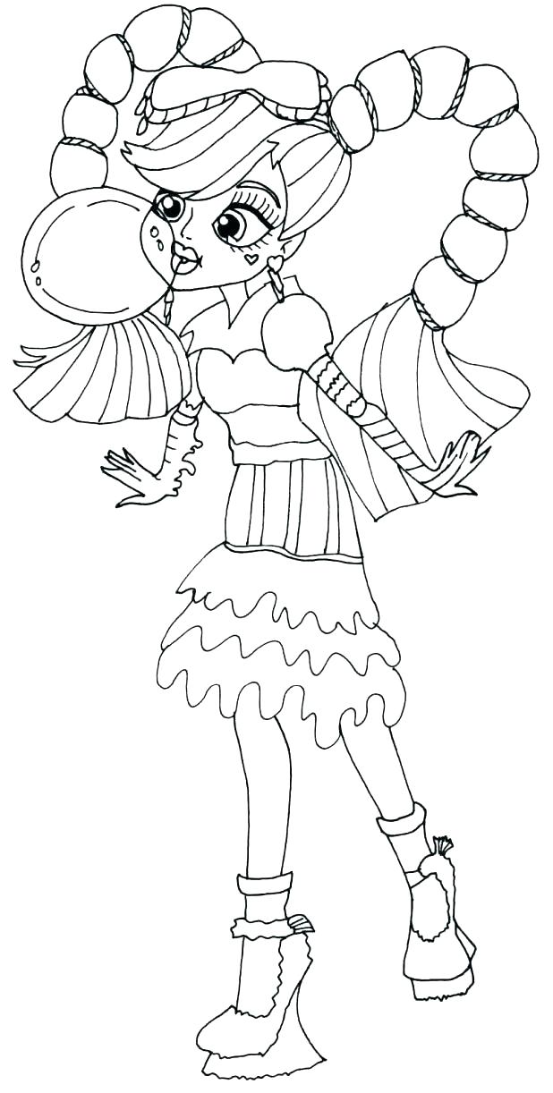 618x1222 Monster High Draculaura Coloring Pages