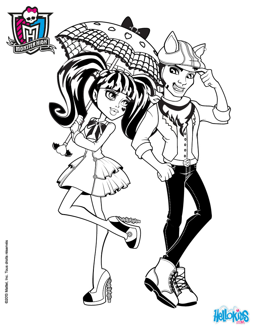 820x1060 Coloring Pages For Girls Monster High Draculaura Color Bros