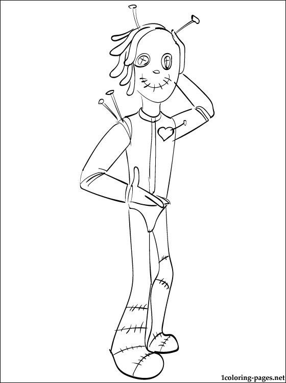 560x750 Hoodude Voodoo Monster High Coloring Pages 2 Color Monster