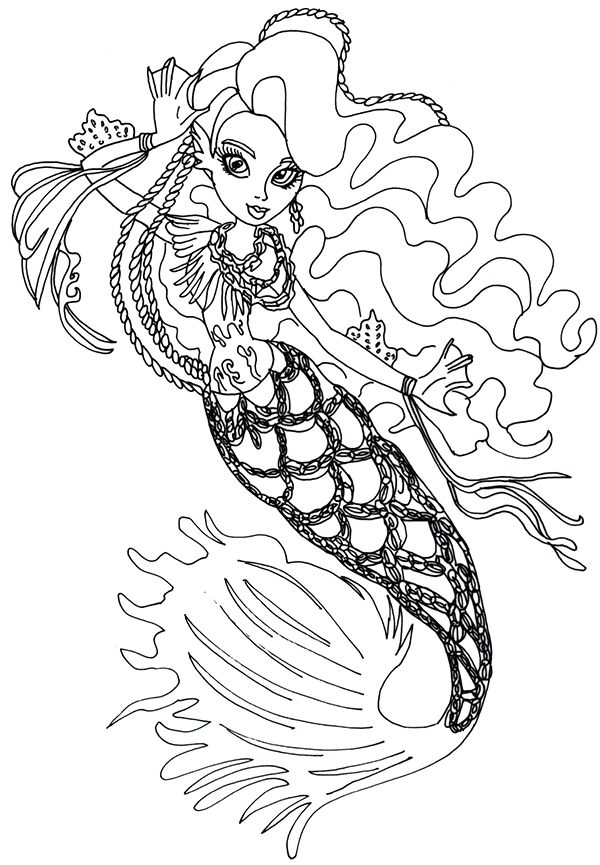 Monster High Haunted Coloring Pages