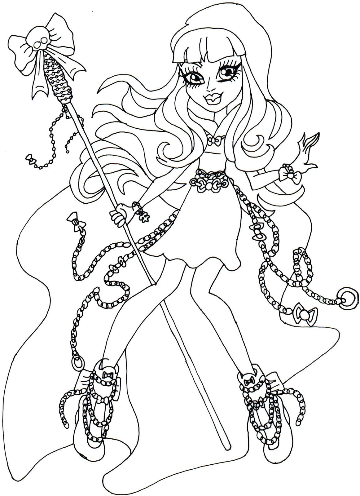 1162x1600 Free Printable Monster High Coloring Pages River Styxx Monster