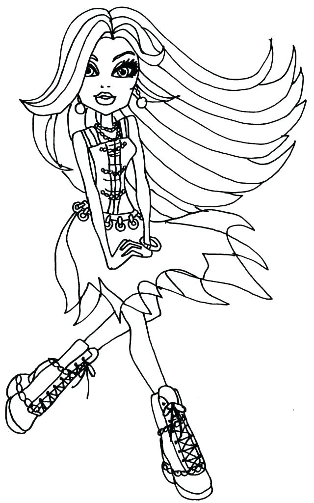 640x1024 Monster High Halloween Coloring Pages Free Monster High Coloring