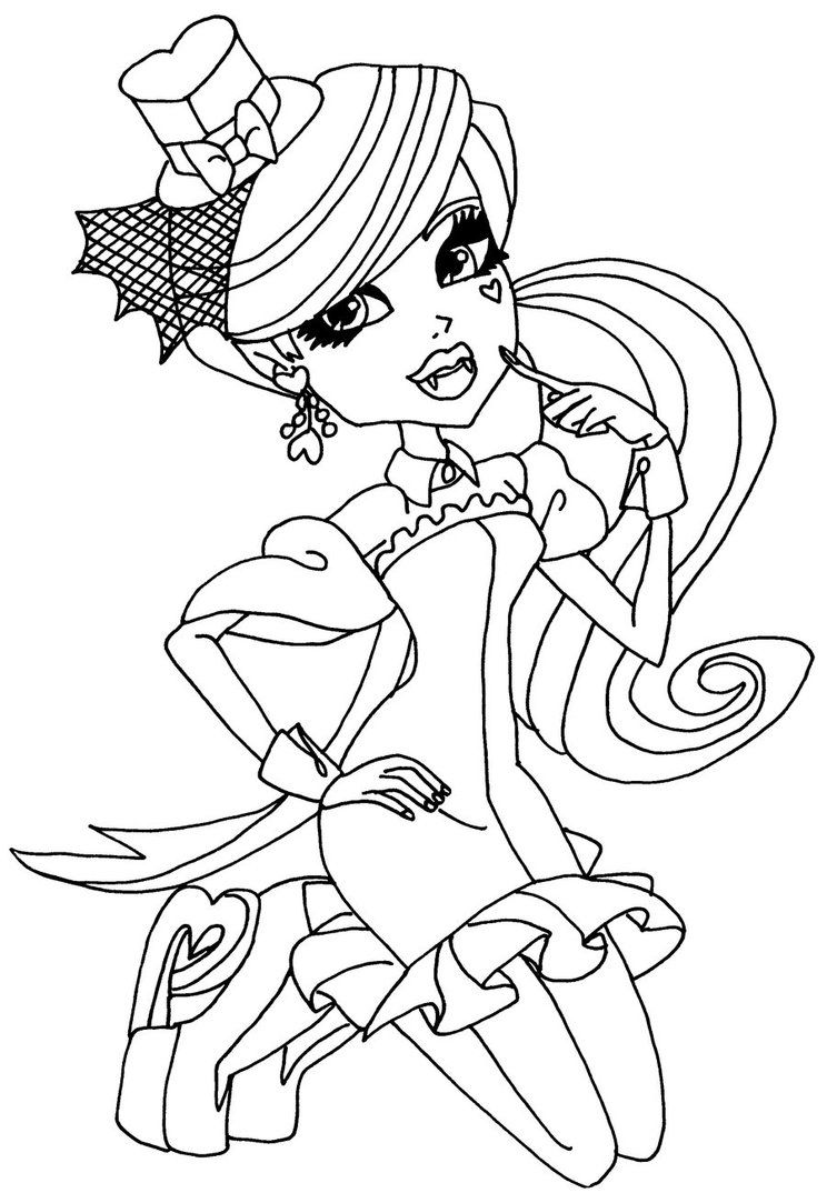 744x1074 Free Coloring Pages Monster High Dolls Coloring Pages