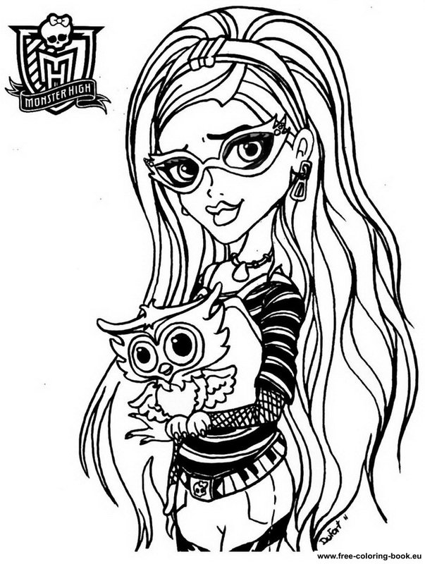 603x800 Perfect Monster High Logo Coloring Pages Amid Minimalist Article