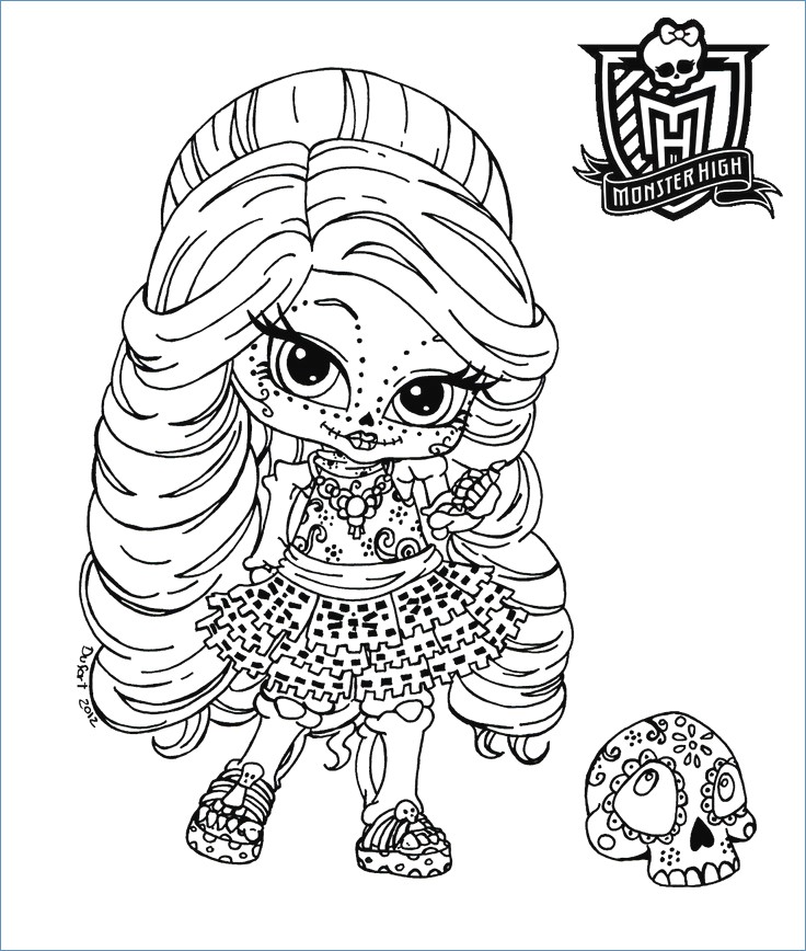 736x868 Girls Monster High Coloring Page