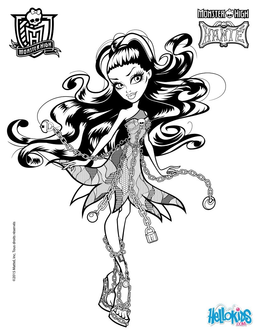 820x1060 Monster High Coloring Pages