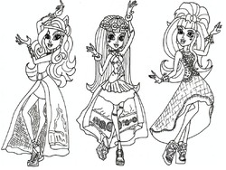 250x188 Monster High Characters Coloring Pages