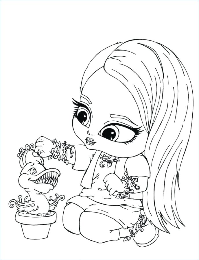 688x900 Monster High Characters And Pets Coloring Pages Wolf Page Baby