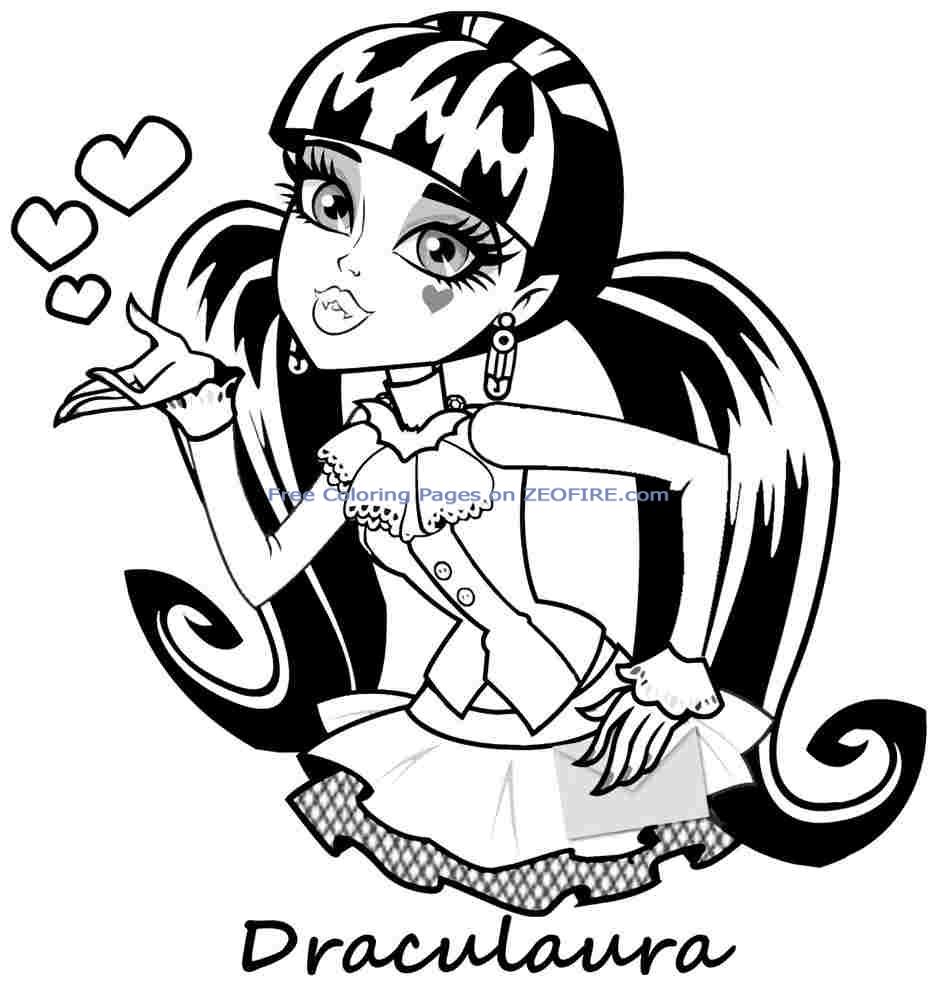 Monster High Skelita Coloring Pages