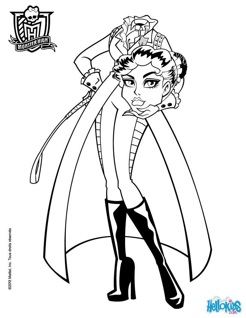 820x1060 Monster High Coloring Pages, Kids Crafts And Activities, Free