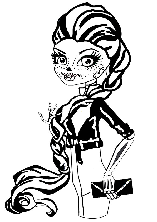 596x842 Monster High Skelita Calaveras Coloring Page