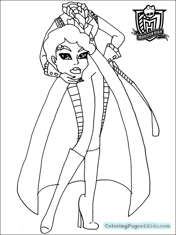 560x750 Monster High Skelita Coloring Pages Coloring Pages For Kids