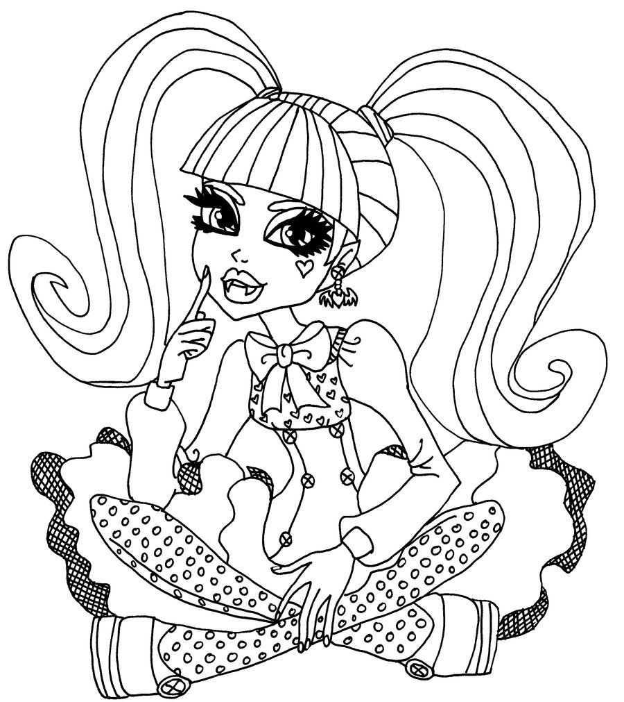 900x1011 Monster High Pictures To Color Free Printable Monster High