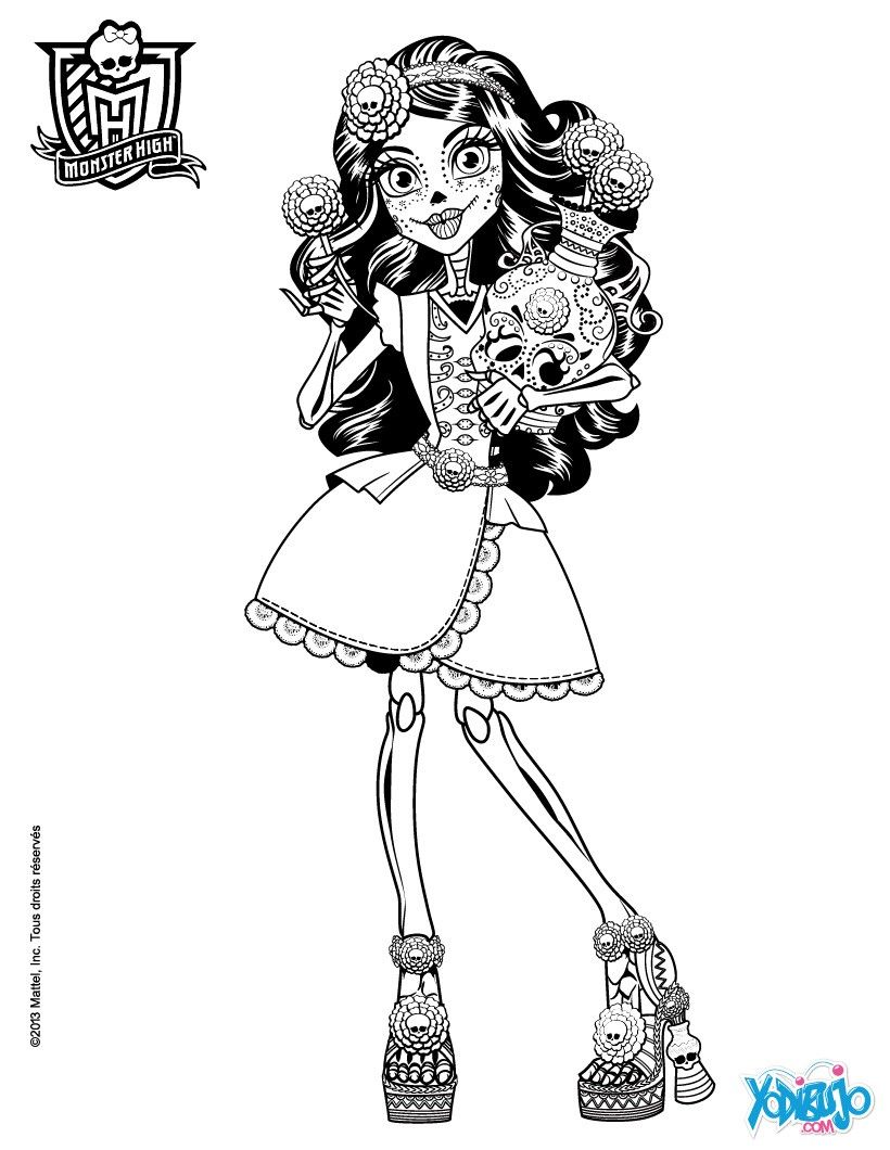 820x1060 Dibujos Monster High Para Colorear