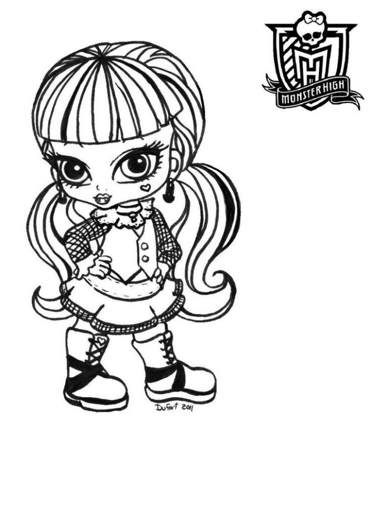 Monster High Skull Coloring Pages