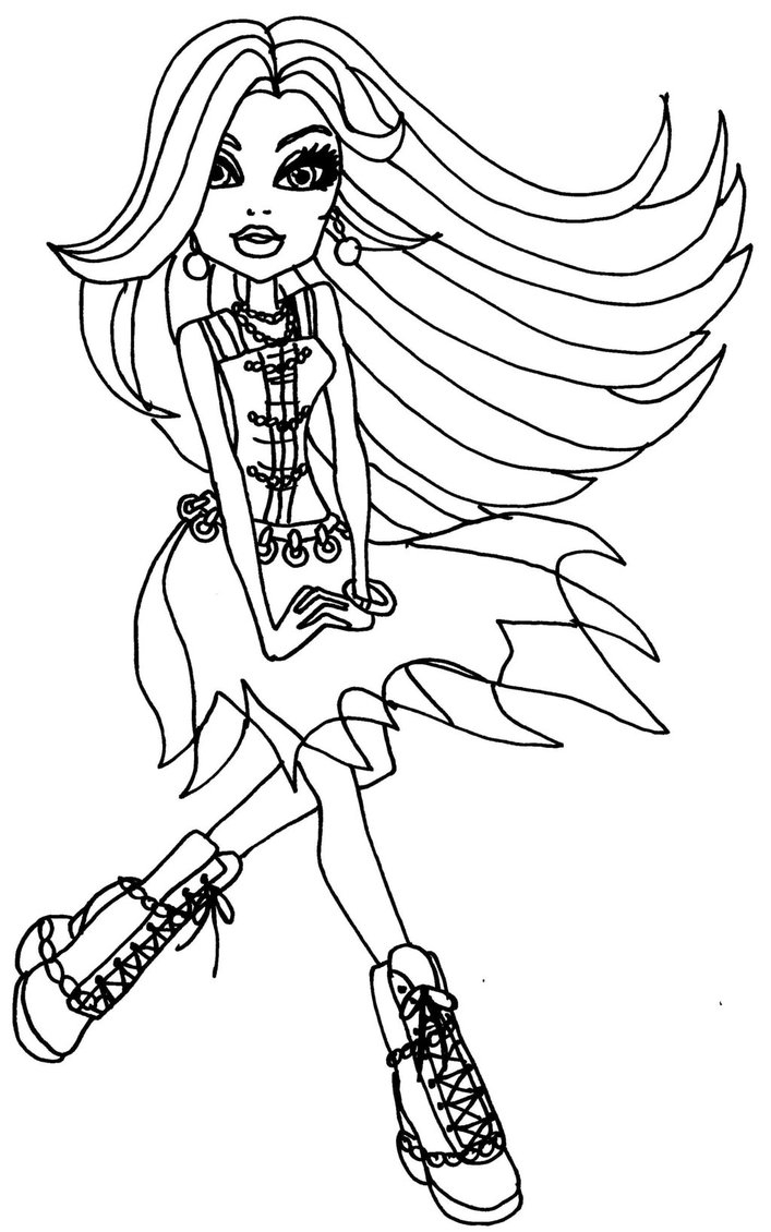 707x1130 Monster High Coloring Pages Printable