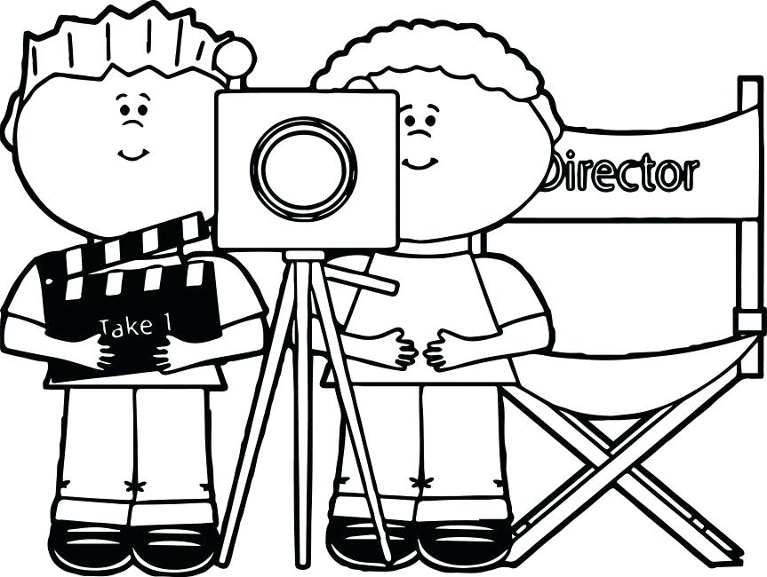 863x650 Simple Drawing Of A Camera Simple Camera Drawing Sketch Coloring