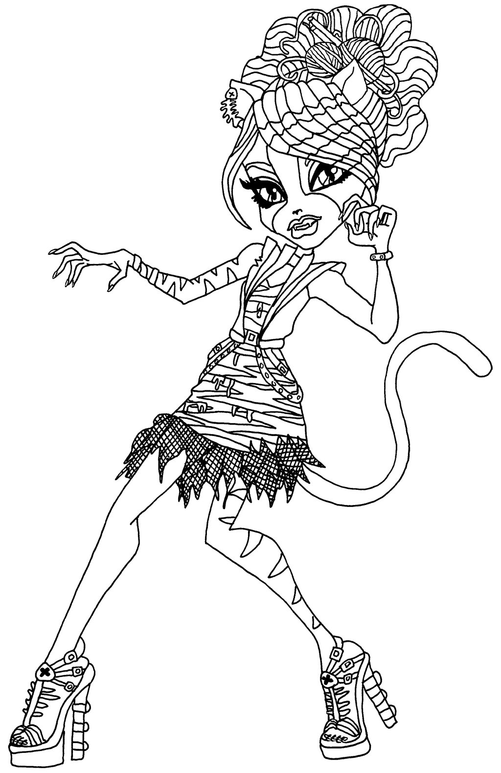 1024x1578 Monster High Coloring Pages