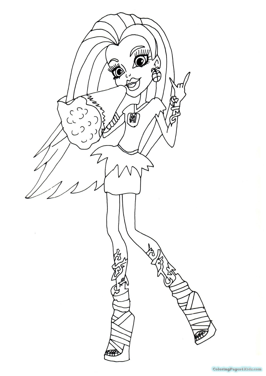 1132x1600 Monster High Venus Coloring Pages Coloring Pages For Kids