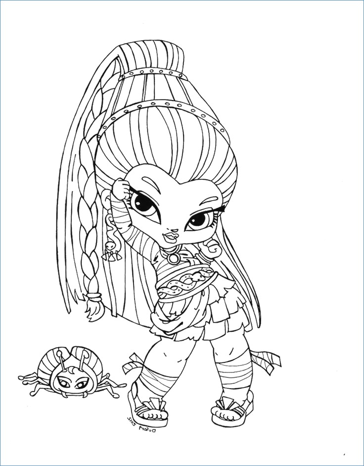 736x941 Venus Mcflytrap Little Girl Monster High Coloring Page