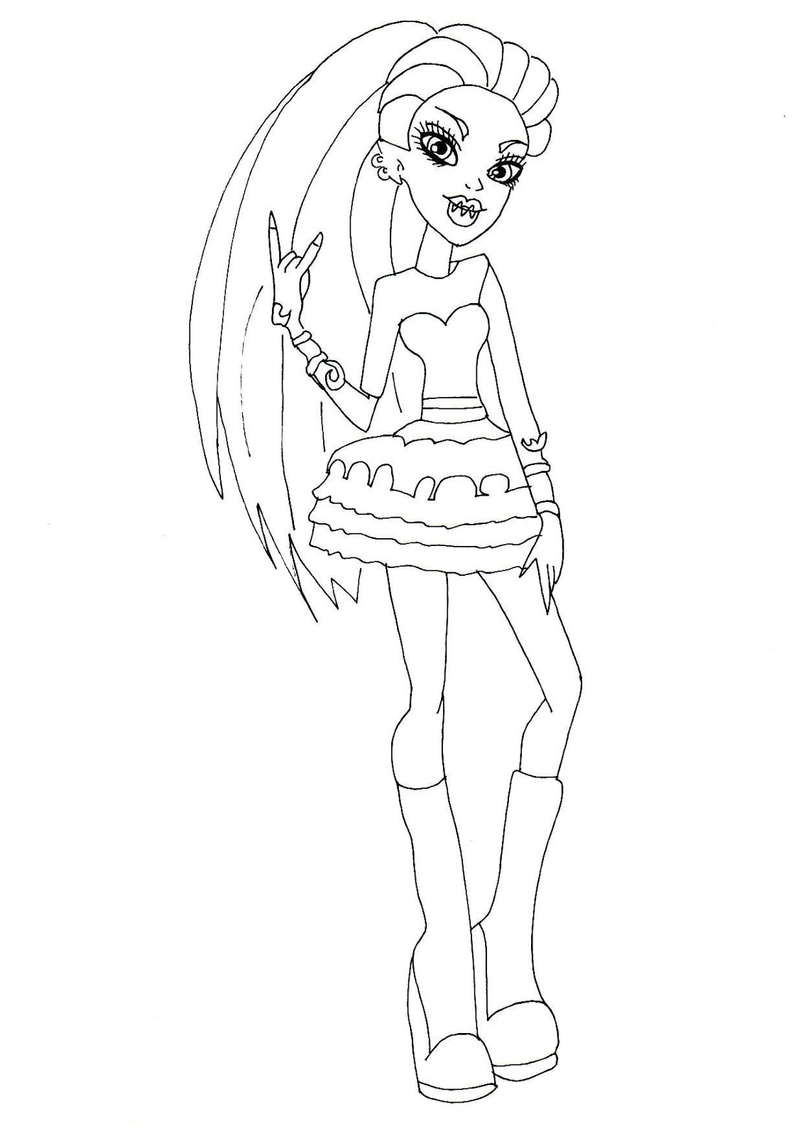 1131x1600 Free Printable Monster High Coloring Pages Venus Mcflytrap Ghouls